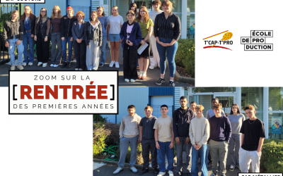 Rentrée pour nos promotions en CAP Couture et CAP Métallier